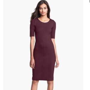 Diane Von Furstenberg Burgundy Raquel Bodycon Dress